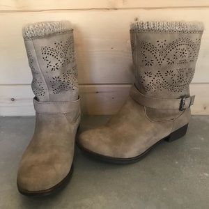 JustFab Laser Cut Boots